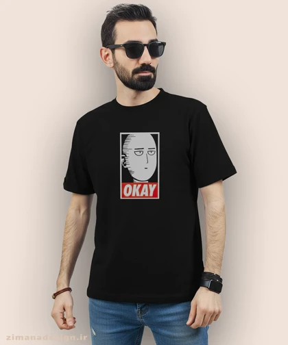 تیشرت مردانه و زنانه طرح وان پانچ من شخصیت سایتاما کد 899