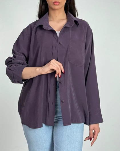 شومیز سیلک پشت پیلی کد 500475