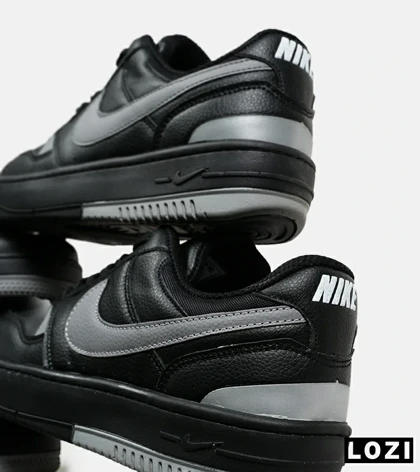 کفش کتانی بزرگ پا مشکی طوسی Nike Gama Force Sail مدل 6733