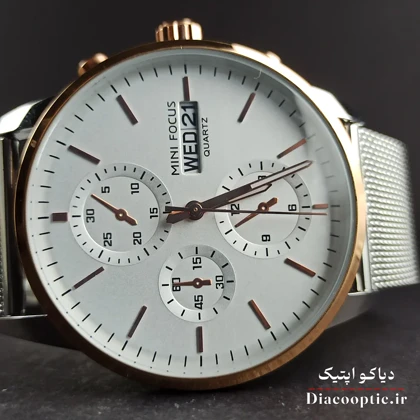 ساعت مچی مردانه اورجینال موتور ژاپن برند مینی فوکوس سه موتور مدل Mf0180G.04 بند حصیری