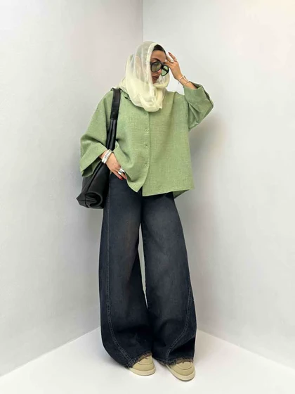 شومیز لینن نچرال