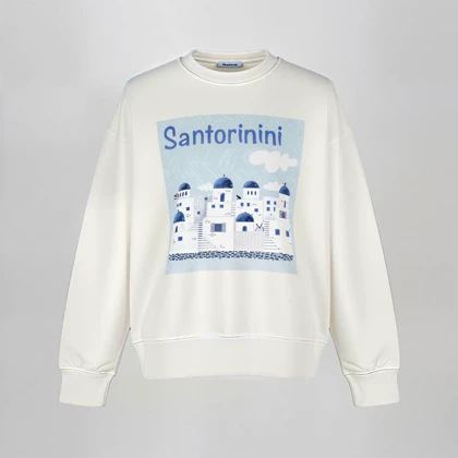 دورس زنانه دندی طرح سانتورینی سویشرت زنانه Santorini
