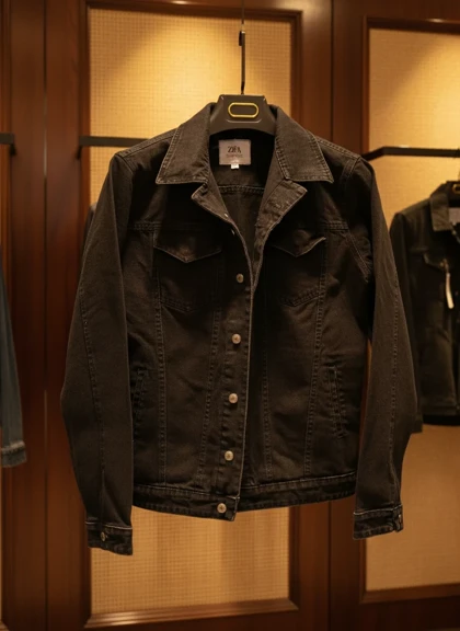 کت جین زغالی مردانه [اورجینال دیلم]