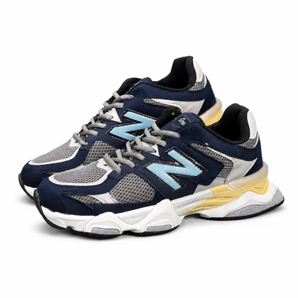 کفش کتانی بزرگ پا مدل نیوبالانس 9060 طوسی سرمه ای New Balance 9060