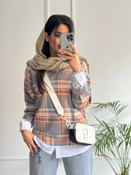 چهارخونه ترکیبی پشمی پانیذ