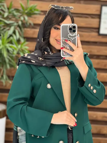 مانتو کتی آستین سه دکمه