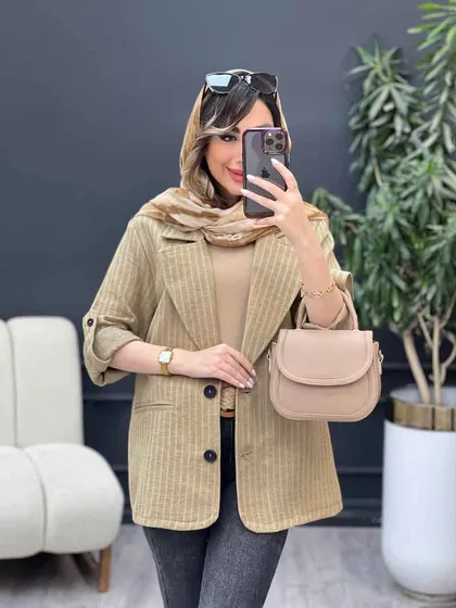 مانتو آستین پاگن نسترن