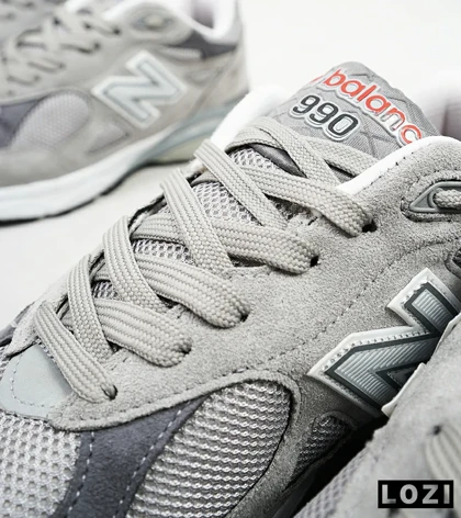 کفش کتانی سبز طوسی NEW BALANCE 990