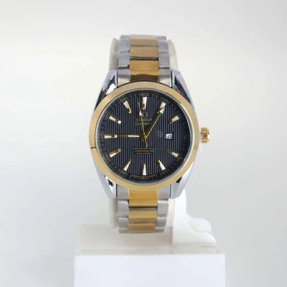 ساعت مچی مردانه اومگا Omega تاریخ دار با ماندگاری رنگ بالا