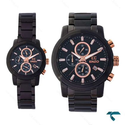 ساعت ست انزو سه موتوره EC-2164BRS مشکی Enzo-8114-S