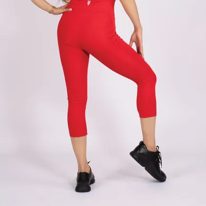 لگ اسلیم افکت جیب‌دار قرمز قد 75 - Agi Slim Effect Leggings Kırmızı