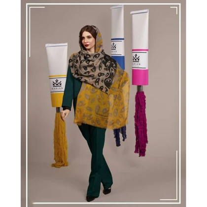 شال چشم باربری نخ ژاکارد