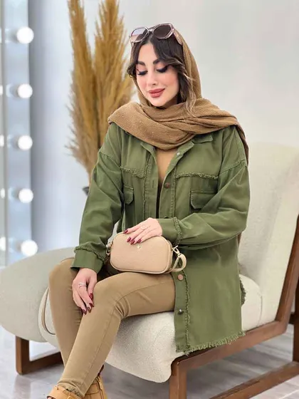 مانتو کتان ریش دار ترلان