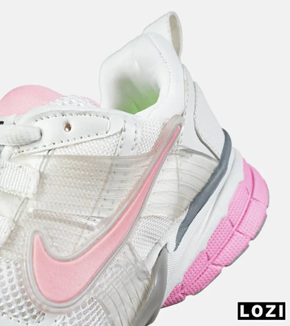 کفش کتانی زنانه سفید صورتی Nike cushlon مدل 7604