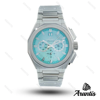 ساعت مردانه الگانس diamond سیلور صفحه تیفانی m-10232