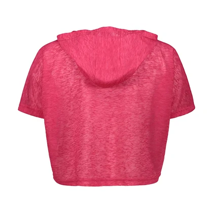 کراپ تیشرت زیپ‌دار ورزشی زنانه TS1992 SO