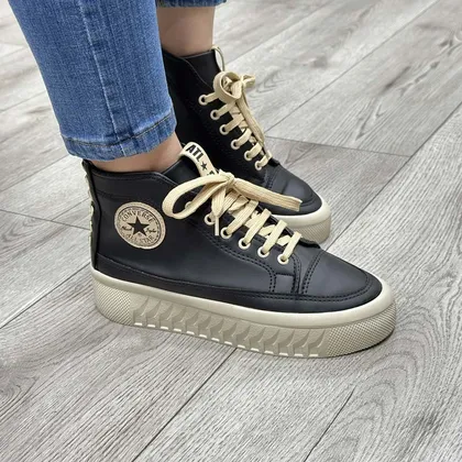 نیم بوت اسپرت زنانه مدل آل استار کانورس رنگ مشکی