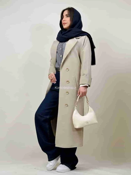 لانگ کت زنانه مدل نیلو