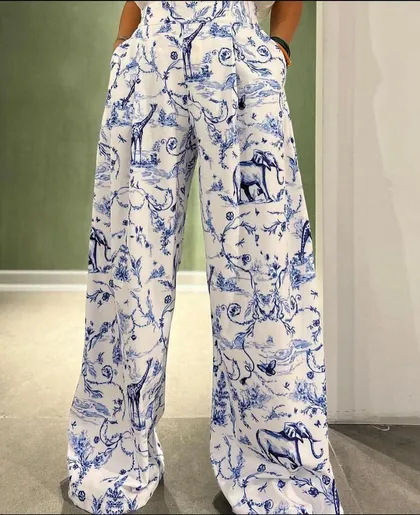 شلوار طرحدار کد 76240