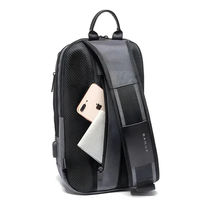 کیف دوشی کراس بادی اصل BG-7082 رمز دار با پورت USB