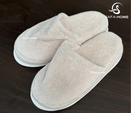 ست حوله دوقلو میکرو کرم تیره سفید