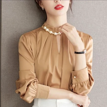 شومیز زنانه مجلسی مرواریدی وارداتی