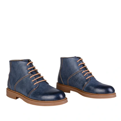 نیم بوت چرم مردانه مدل کورنا