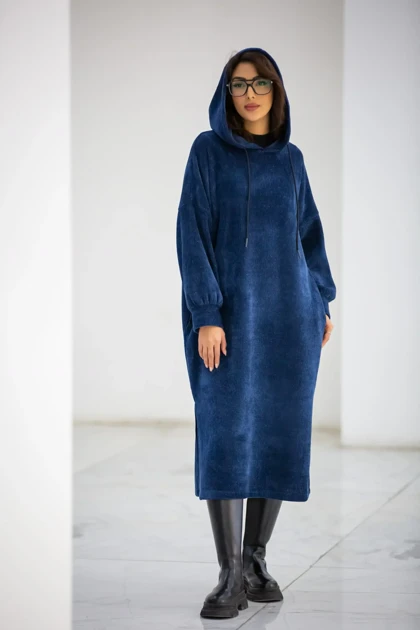 پالتو بیسکوییتی کلاهدار بلند