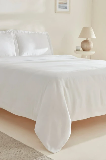 سرویس روتختی دو نفره Karaca Home مدل White Collection Felves پنبه‌ای - سفید