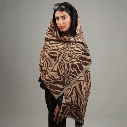 شال فوتر دو رو زبرا