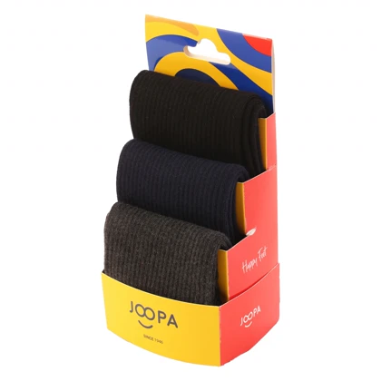 جوراب نخ کتان ساق‌دار زنانه پک سه تایی