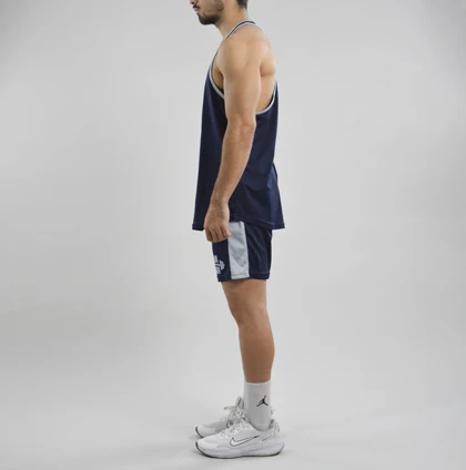 ست رکابی و شلوارک ورزشی مردانه مدل PY-Pain-4H0878 سرمه ای