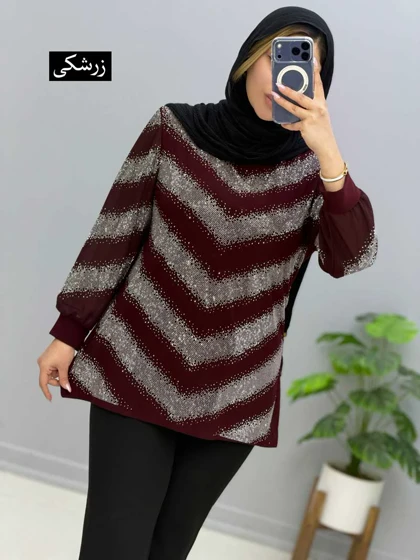 بلوز یقه گرد ویسکوز شانا کد 205603