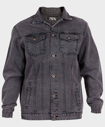 کت جین طوسی تیره ساده 0262