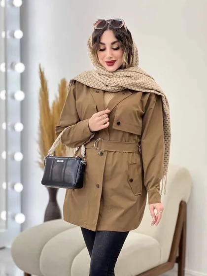 بارانی ژیله دار ساینا