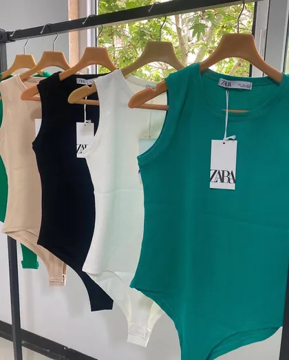 بادی آستین حلقه‌ای zara