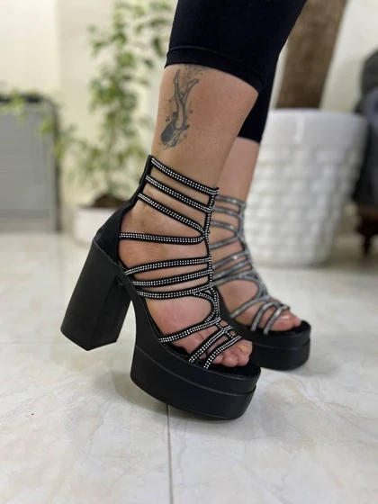 صندل مجلسی نگینی پاشنه16سانت