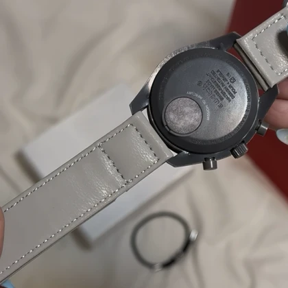 ساعت امگا سواچ عطارد بند طوسی Omega Swatch to the Moon