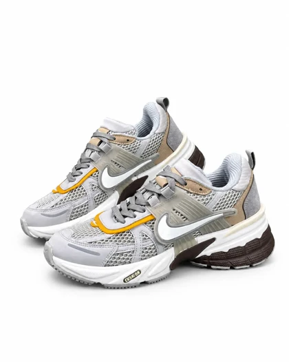 کفش کتانی زنانه مدل نایکی V2K طوسی قهوه ای (بالاترین کیفیت) NIKE V2K