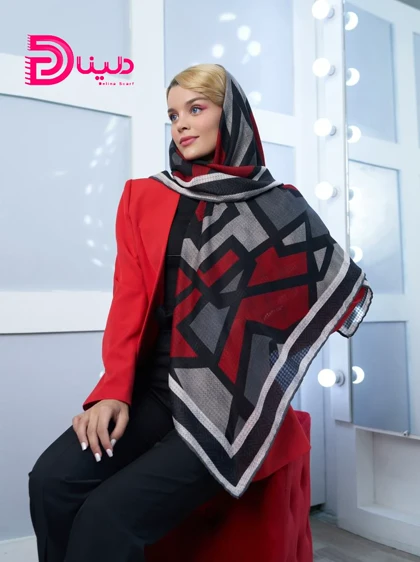 روسری هندسی پاییزه