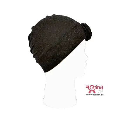 کلاه مجلسی توربان مشکی لمه زنانه و دخترانه