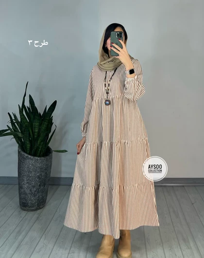 پیراهن مانتویی طلیعه