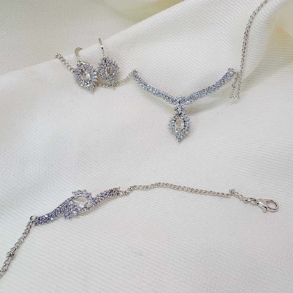 سرویس کامل برند شین مدل «اشک الماس» | نسخه سیلور (رادیوم) با گارانتی 1 ساله