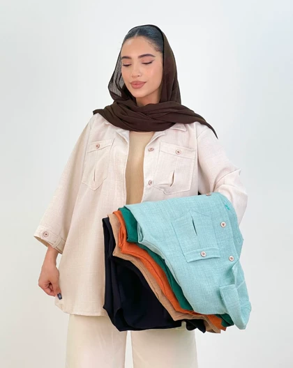 شومیز دوجیب ماهسیما(72)کد:4933