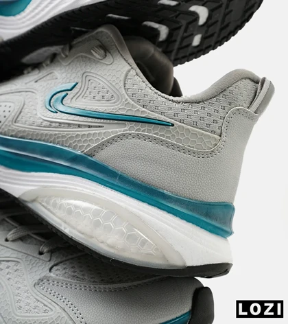 کفش کتانی مردانه طوسی آبی Nike air max pluse