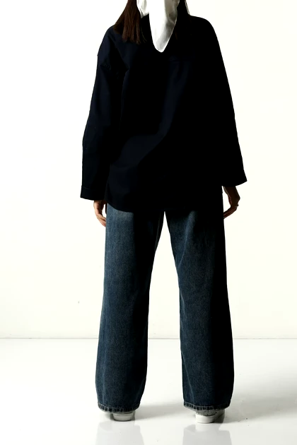 شومیز برش‌دار پشت بلند زنانه