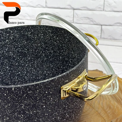 قابلمه 24 دیپ درب پیرکس بلند مشکی هاناتک