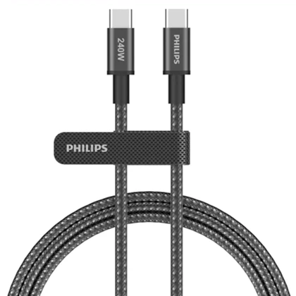 کابل تایپ سی 240 وات 5 آمپر فیلیپس Philips مدل DLC7030C طول 1 متر
