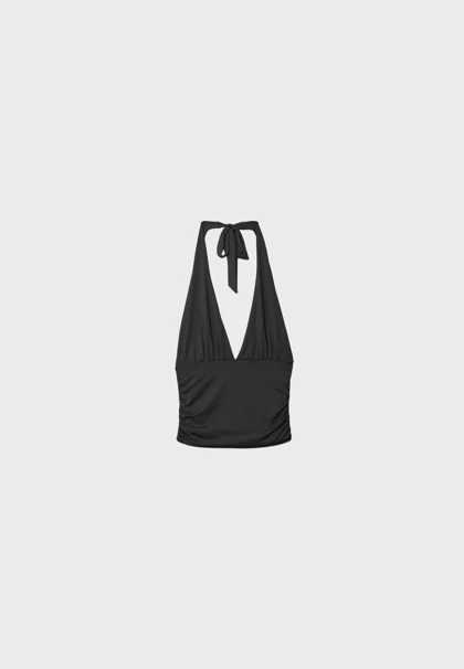 تاپ گردنی استرادیواریوس Stradivarius مدل Halterneck with gathered bow