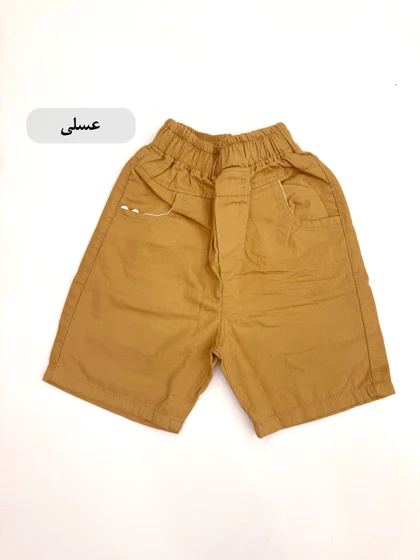 شلوارک کتان اسپورت رنگی